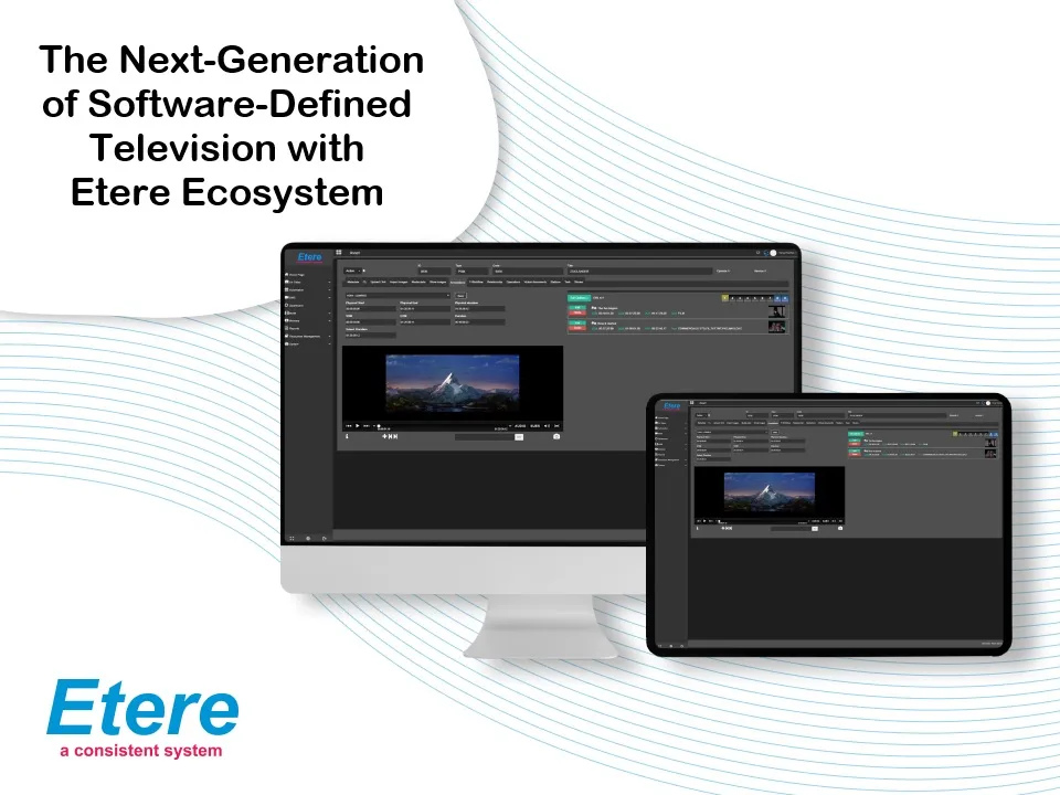 Etere Powers the Future of Media Operations with Software-Defined Television